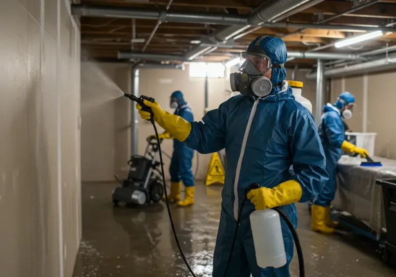 Basement Sanitization and Antimicrobial Treatment process in Venus, TX