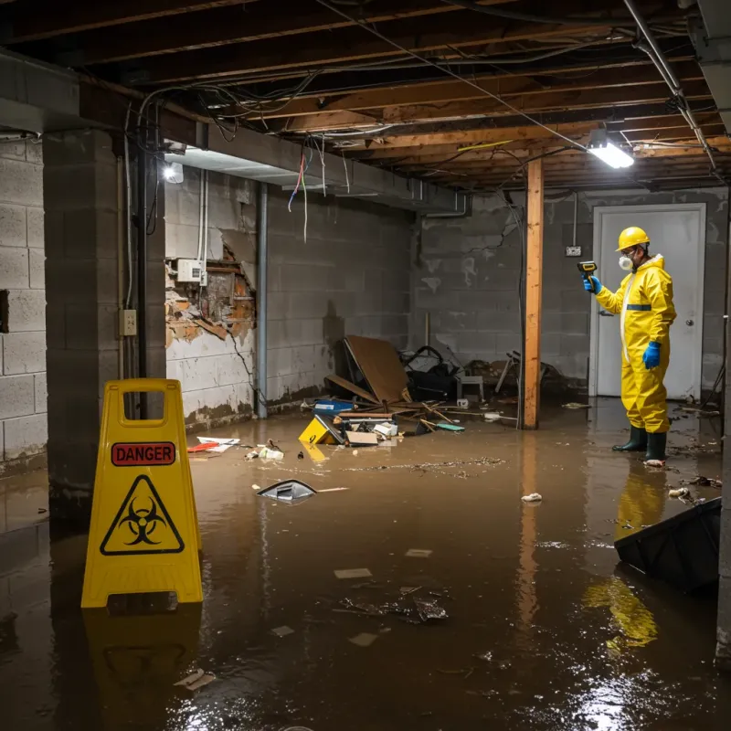 Flooded Basement Electrical Hazard in Venus, TX Property